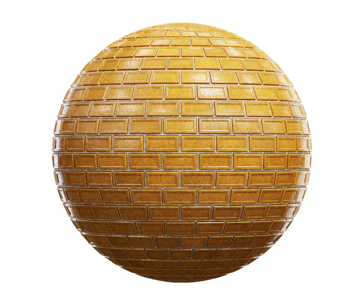 Yellow brick wall 4