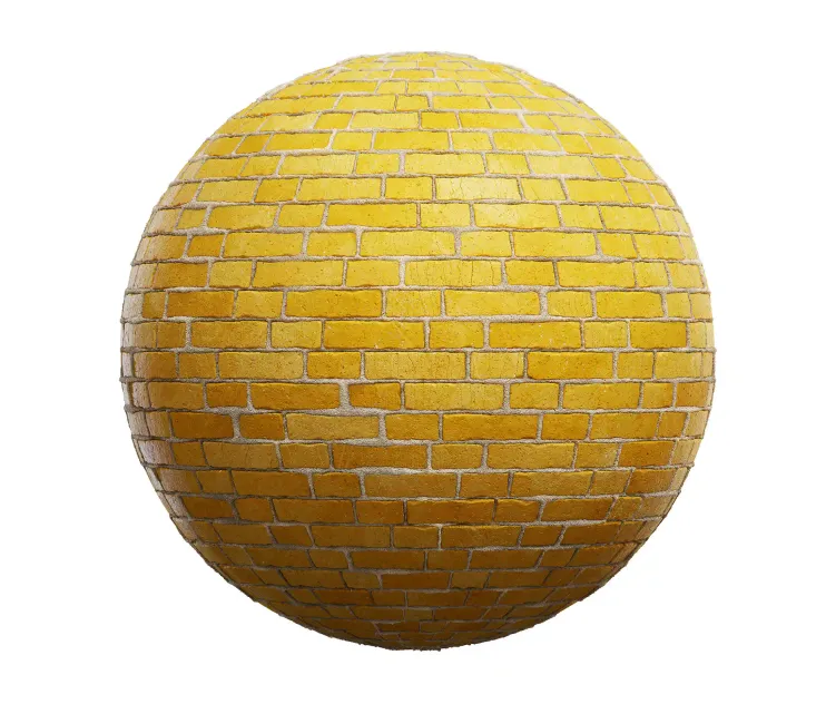 Yellow brick wall 5
