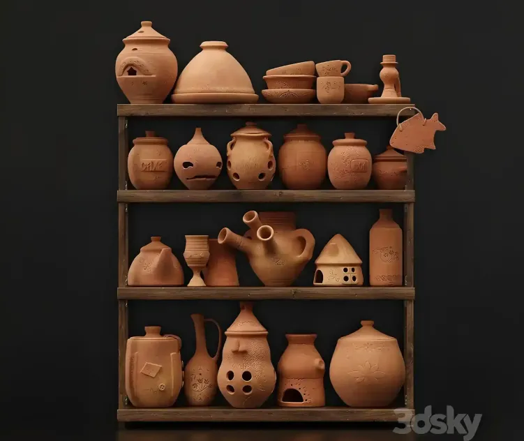 Dishes clay n