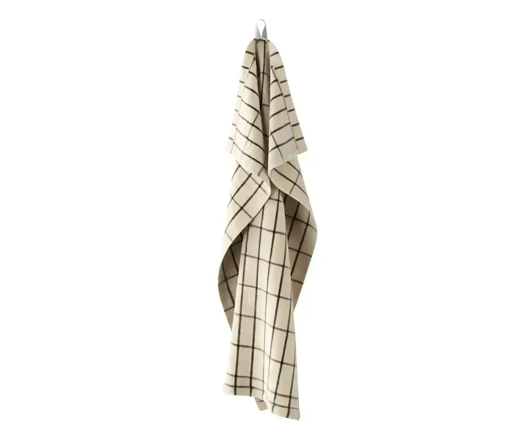 Hale tea sand black towel by ferm living