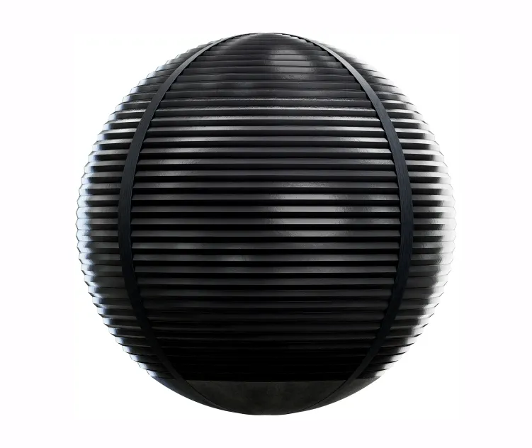 Black panel fence