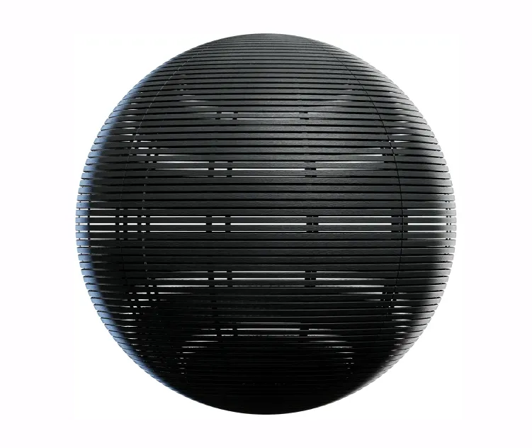 Black wooden fence