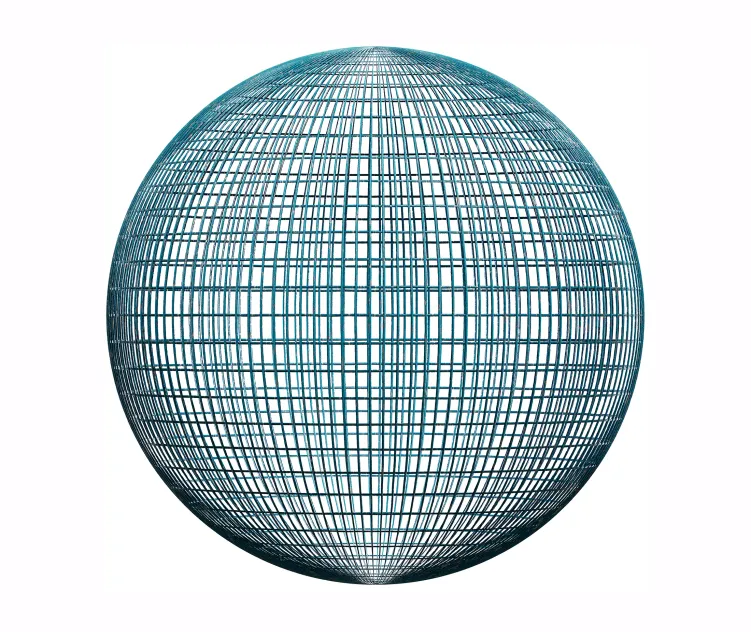 Cyan wire fence