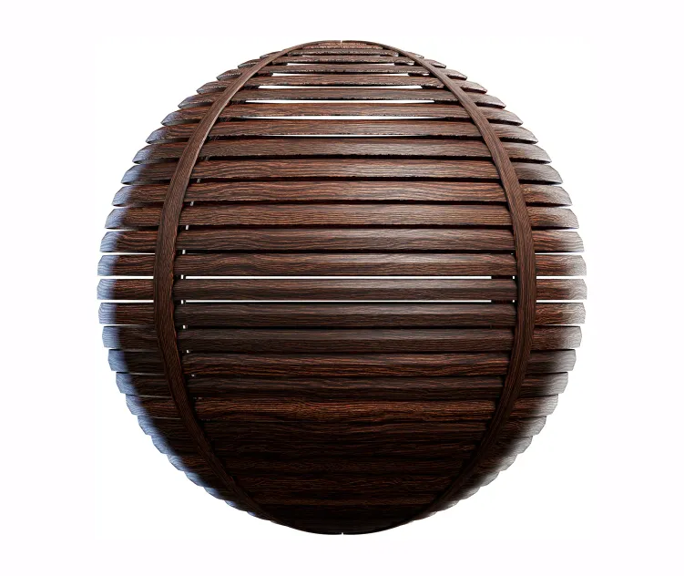 Dark wooden fence 2