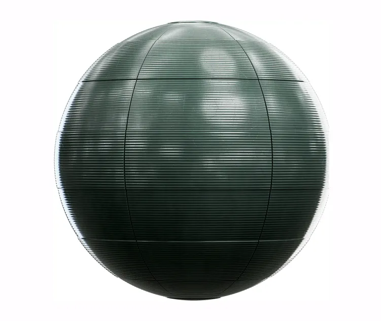 Industrial green metal fence