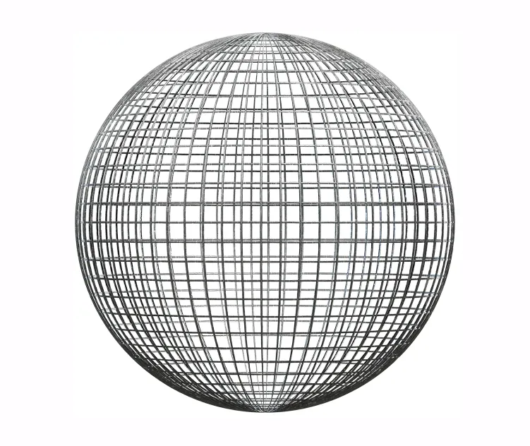 Metal wire fence
