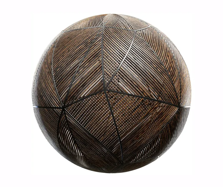 Patterned wood and metal fence 2