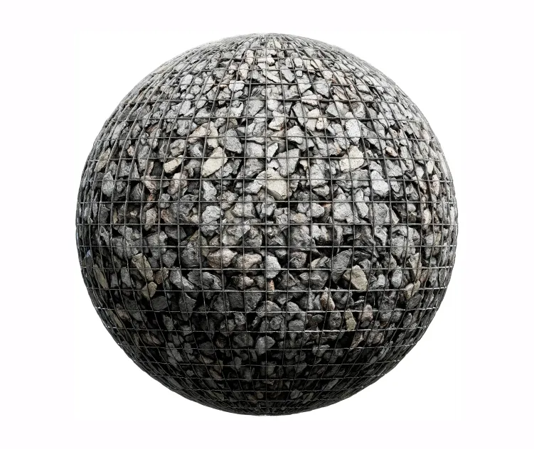 Rock metal fence 3