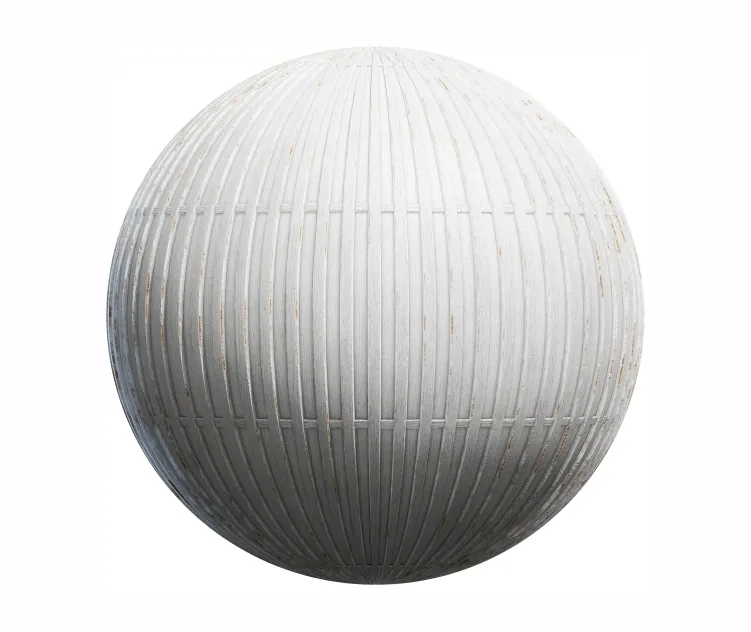 White painted wooden fence 2