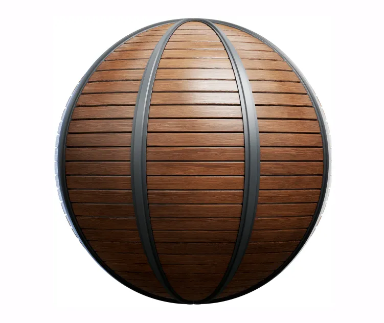Wood and metal fence