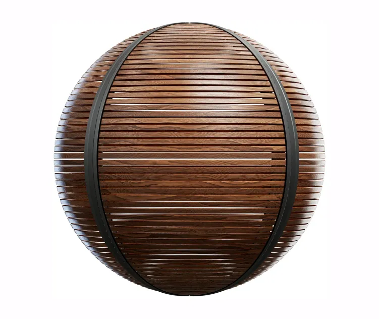 Wood and metal fence 2