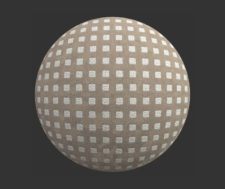 Carpet loop and cut checker board