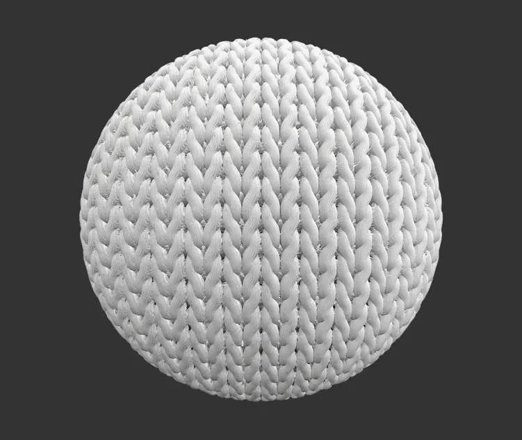 Fabric modeled wool 2