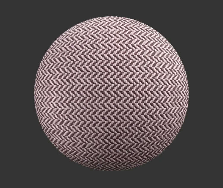 Fabric weave zigzag
