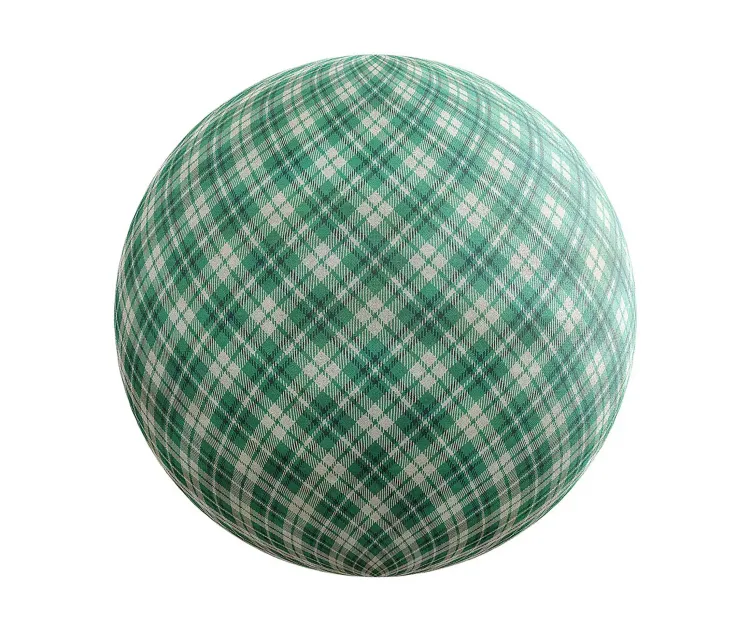 Green checkered fabric 2