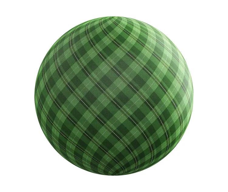 Green checkered fabric(4K)