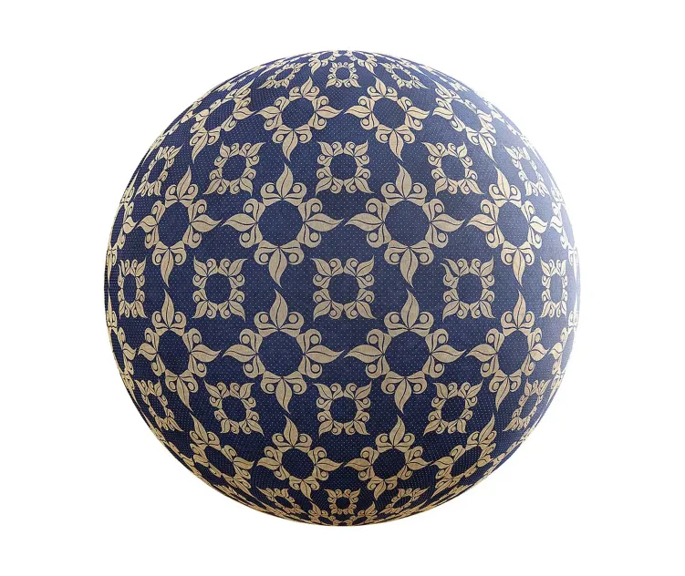 Patterned blue fabric(4K)