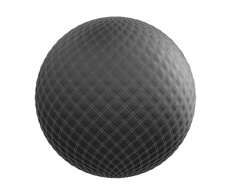 Quilted black fabric 3