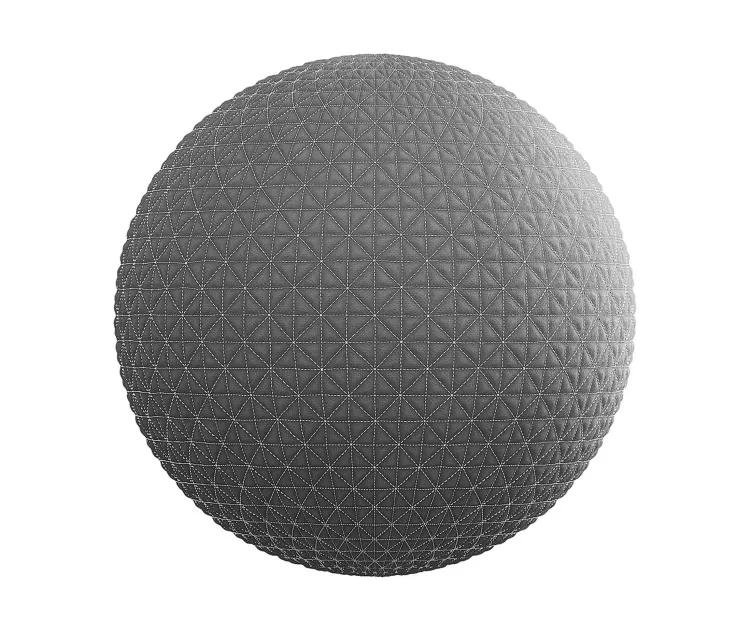 Quilted black fabric 4