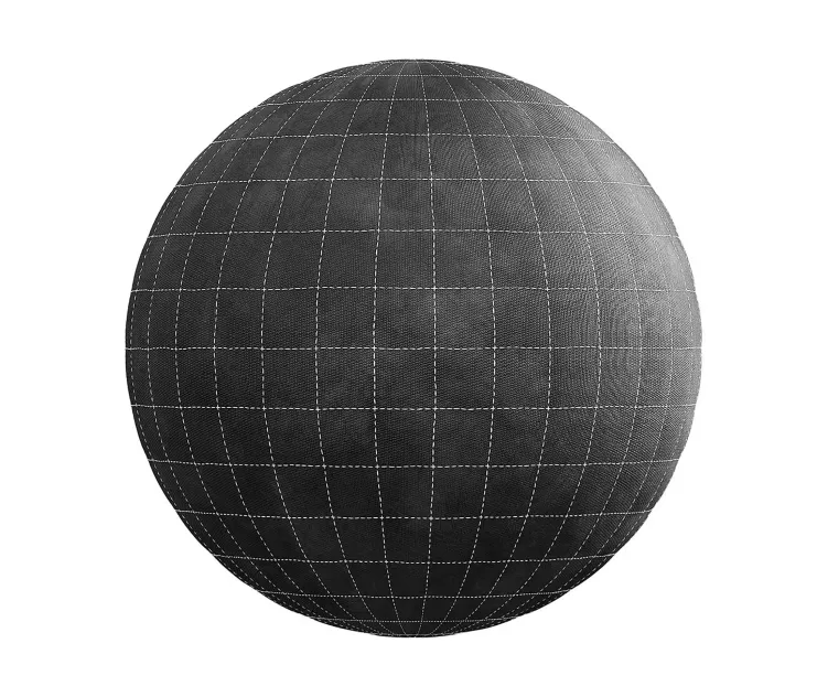 Quilted black fabric 6