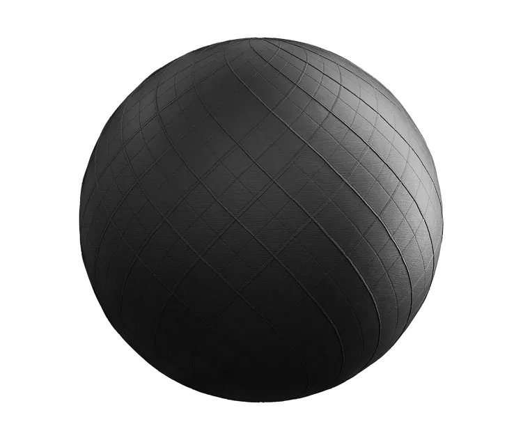 Quilted black fabric 7