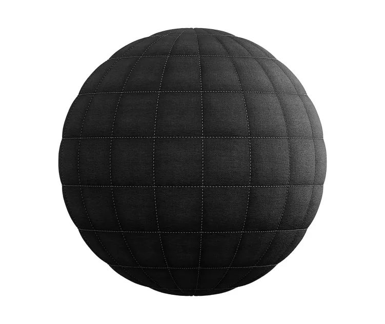 Quilted black fabric 8