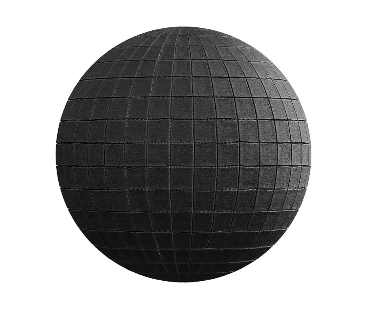 Quilted black fabric5