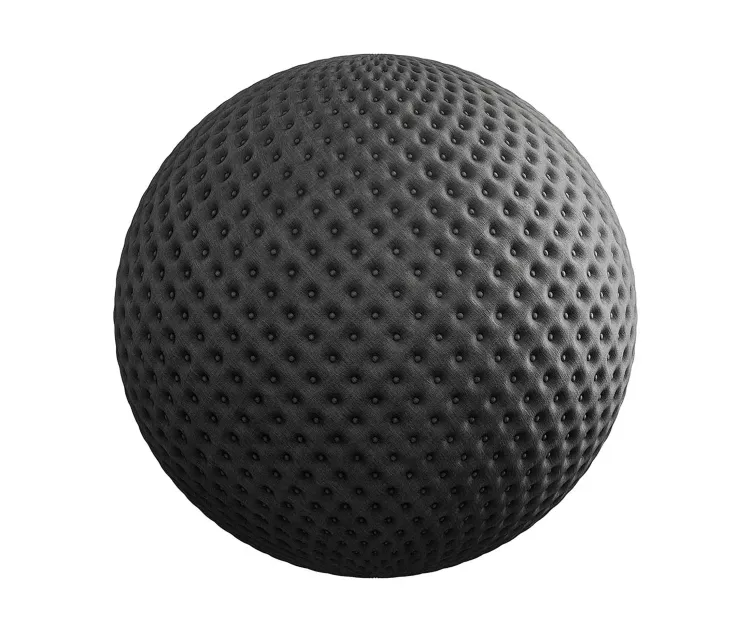Quilted black fabric6