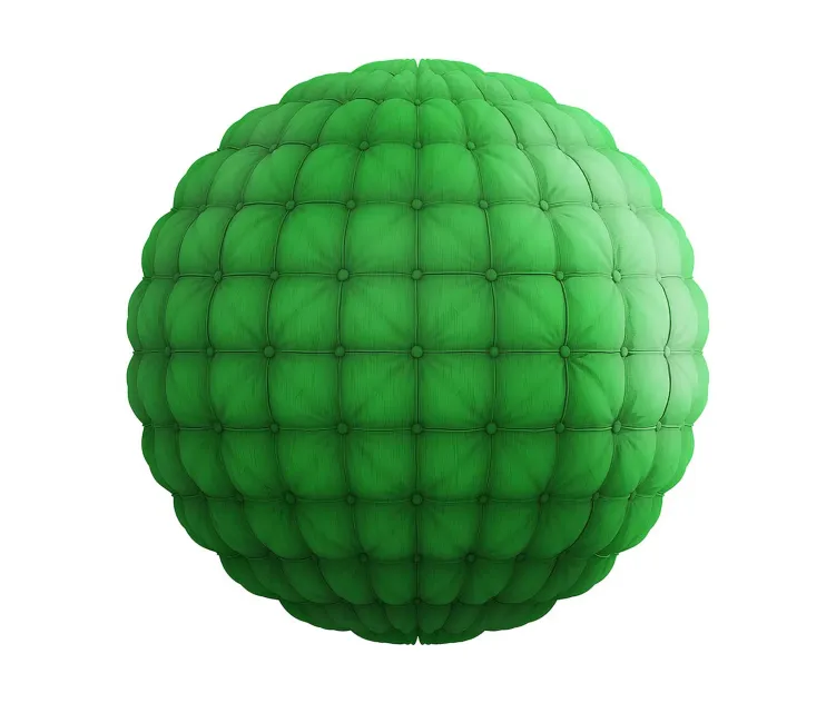 Quilted green fabric(4K)