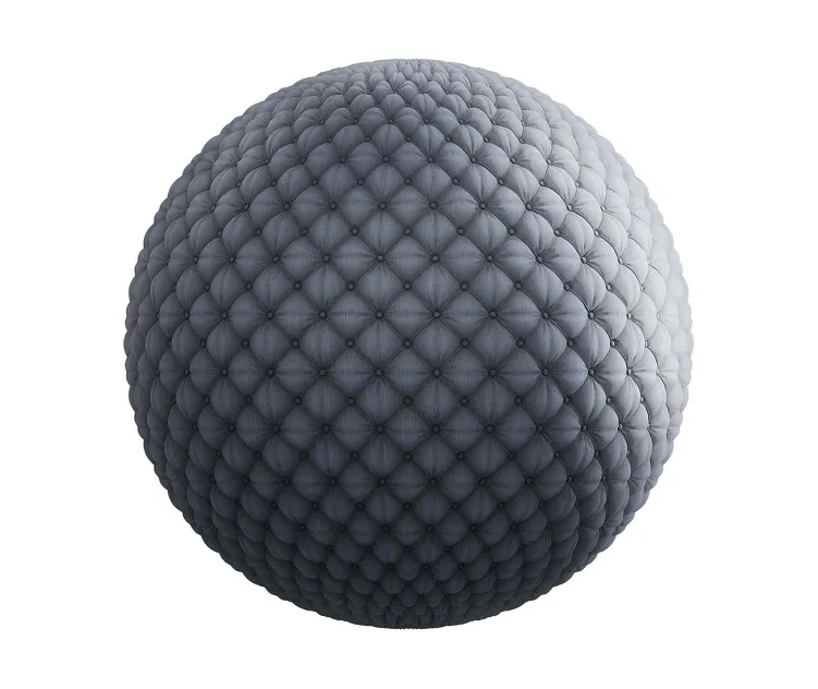 Quilted grey fabric