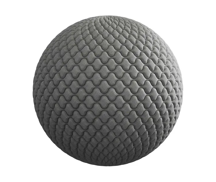Quilted grey fabric 3