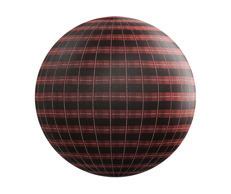 Red checkered fabric