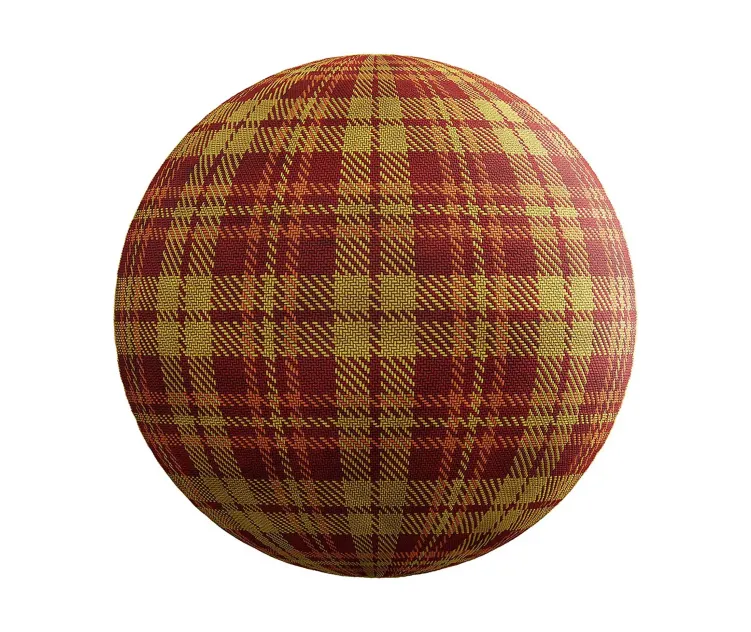 Red checkered fabric 2
