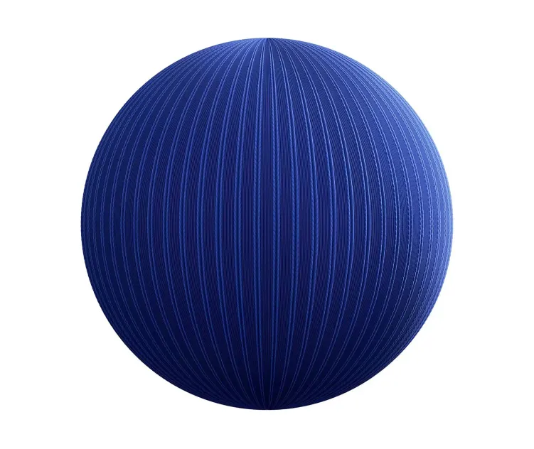 Striped blue fabric