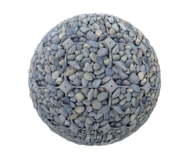 Pebble pavement