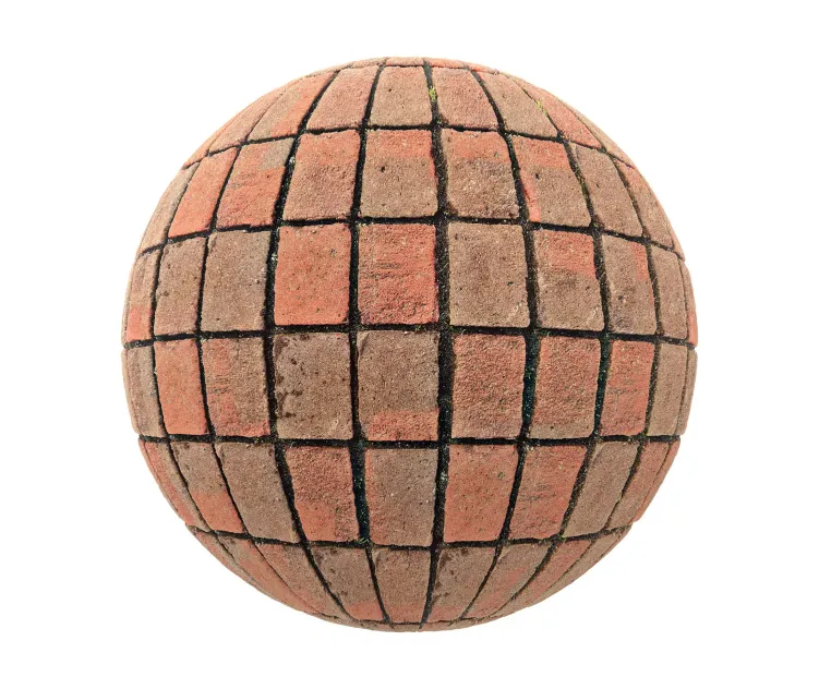 Red brick pavement 3