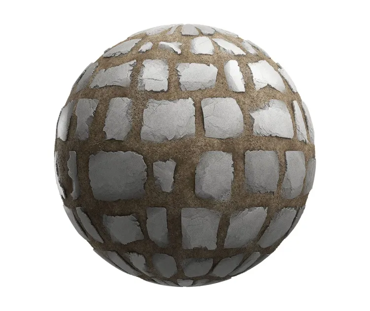 Square rock tiles