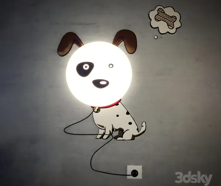 Diy cartoon spotted dog