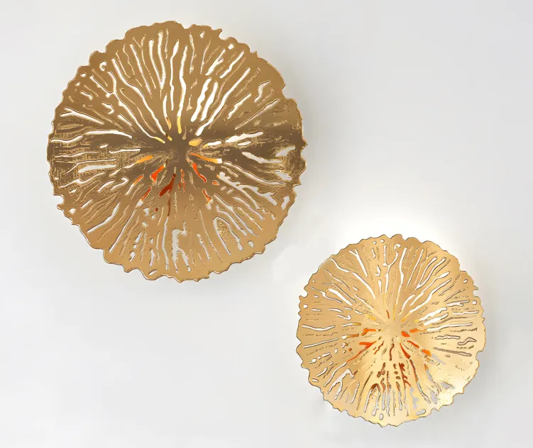 Gold Luxury Wall Lamp Background Home Indoor Living