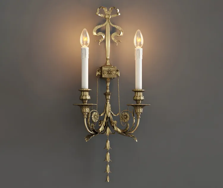 Guilded ormolu wall light