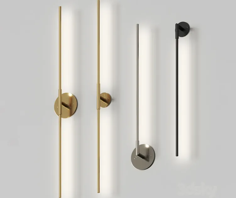 Juniper thin single double float wall lamps