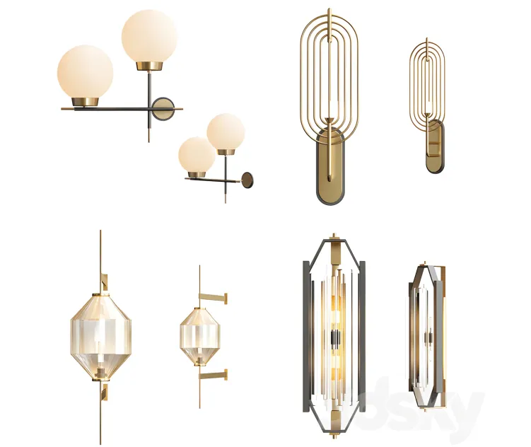 Modern wall lamps collection
