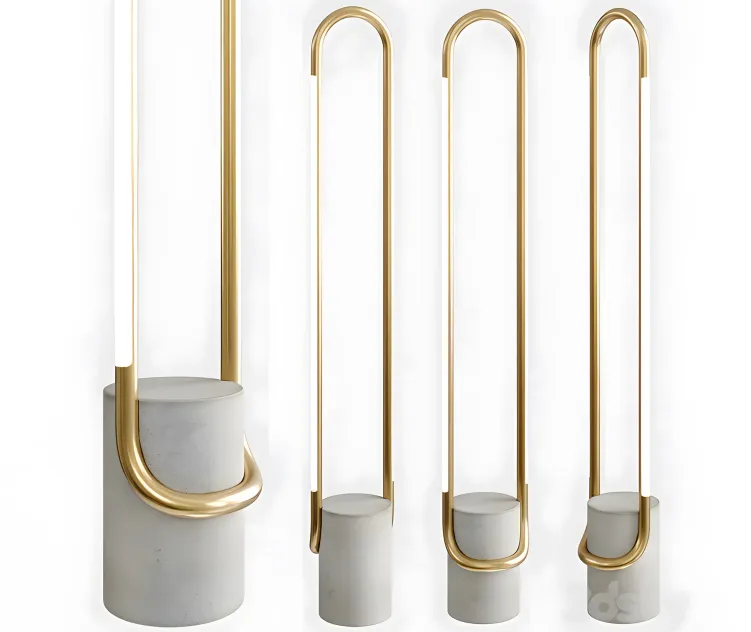 Beau brass led floor lamp