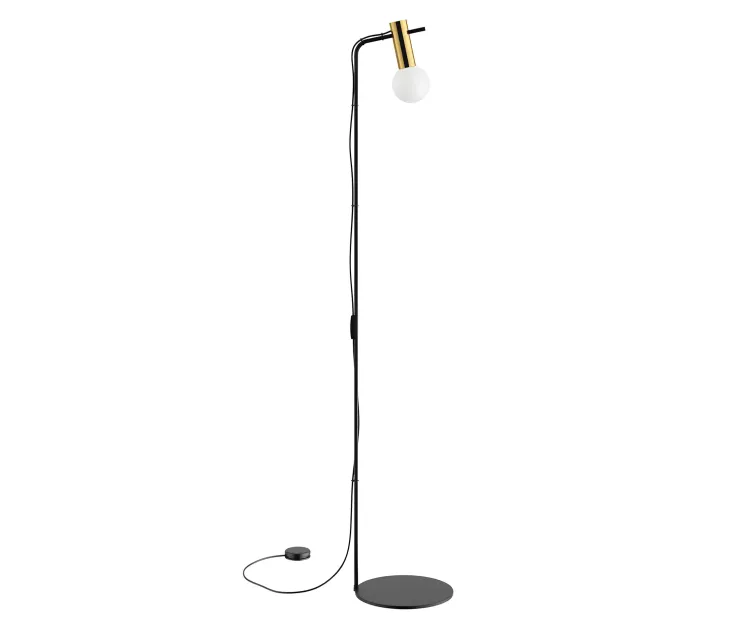 Nude curved floor lamp by leds