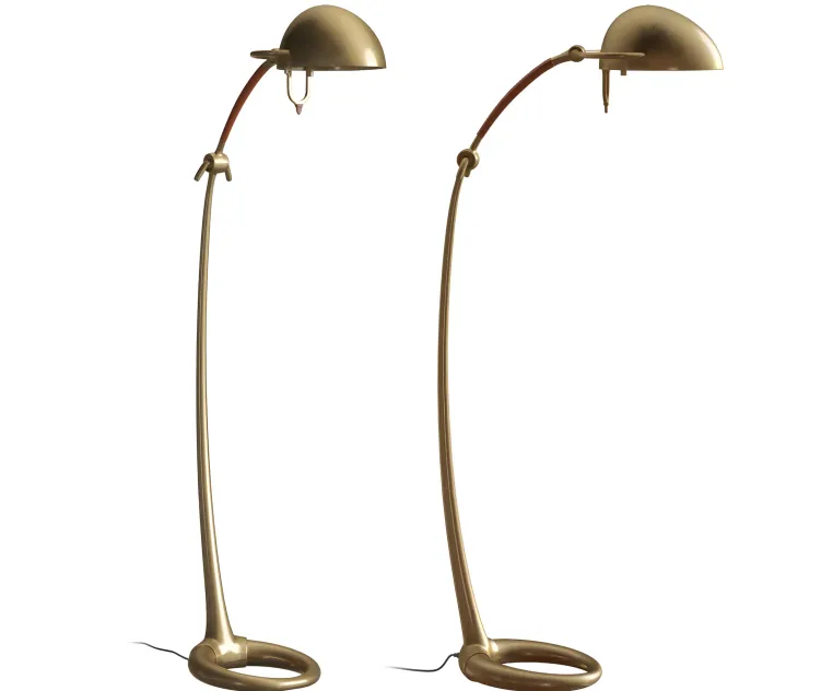 Ralph lauren westbury floor lamp in natural brass rlnb