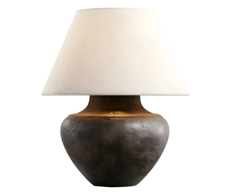 Zara home the black ceramic base lamp