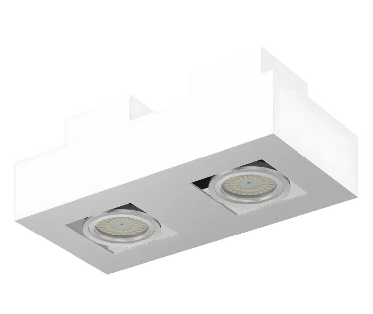 Models double rectangular halogen light