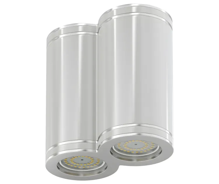Models double white cylindrical light