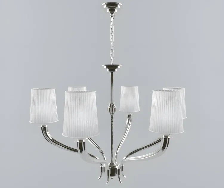 Chandelier with shade crystal