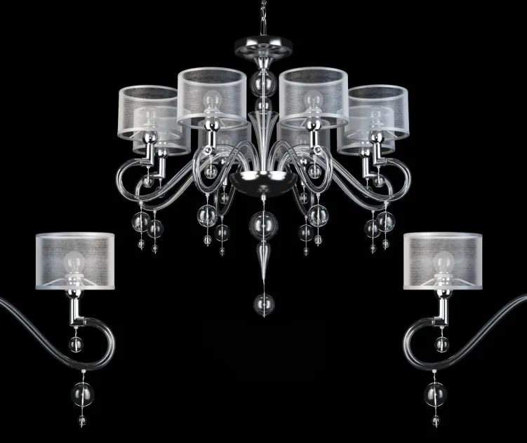 Mod zw chandelier